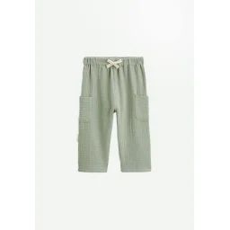 Pantalon Enfant En Gaze De Coton Gao Kaki