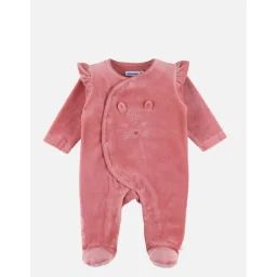 Pyjama En Velours Côtelé, Coeur Rose