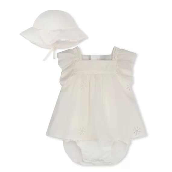 Ensemble robe et chapeau Fille Rose