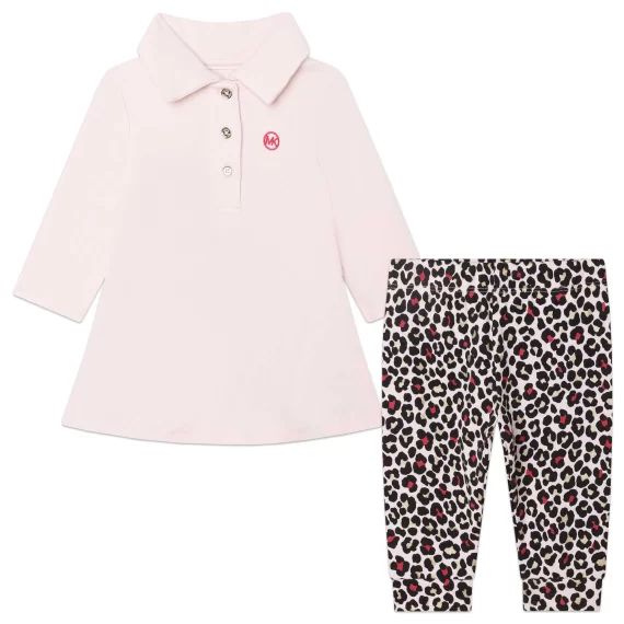 Ensemble robe et legging Fille Rose
