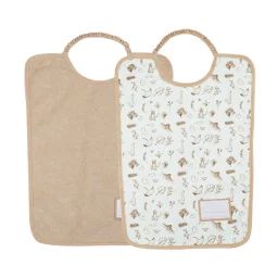Lot De 2 Bavoirs Maternelles Ecru