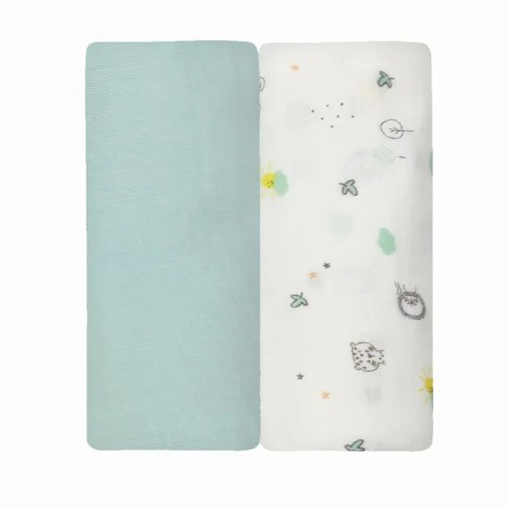 Lot De 2 Langes Vert Sauge