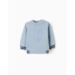 Sweat En Coton Bleu Clair