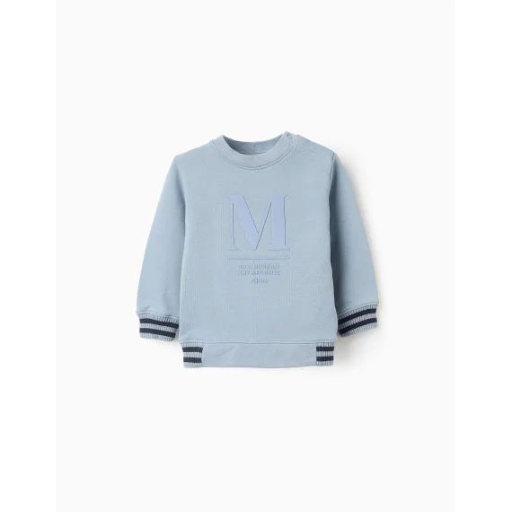 Sweat En Coton Bleu Clair