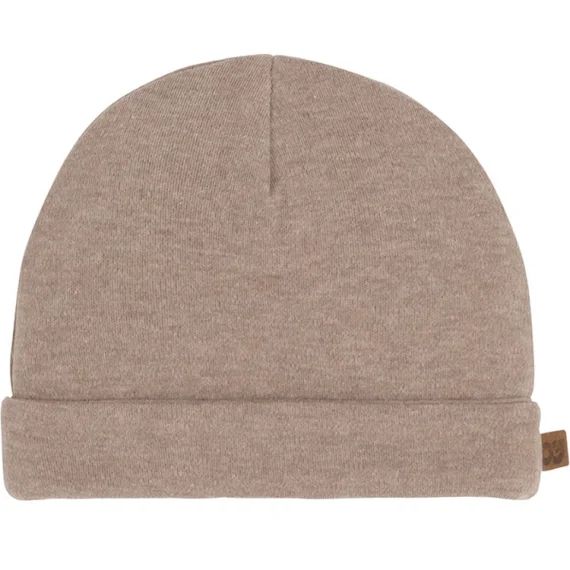 Bonnet en coton bio Melange clay (0-3 mois)