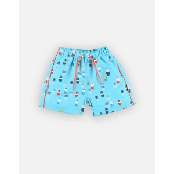 Boxer De Bain Double Protectio Bleu
