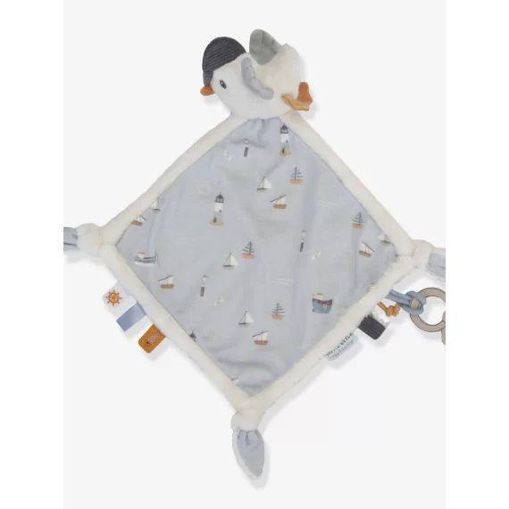Doudou Carré Mouette – Sailors Bay – LITTLE DUTCH bleu grisé