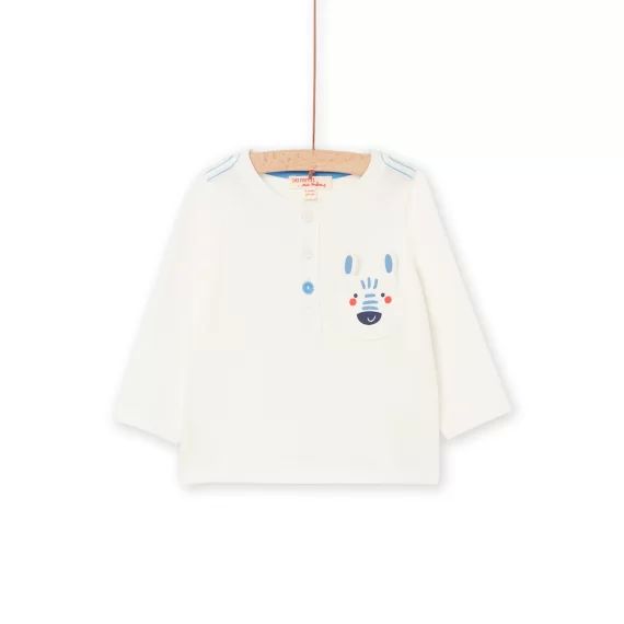 T-shirt À Manches Longues – Blanc cassé