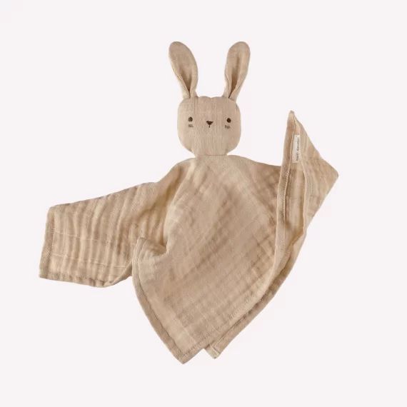 Doudou lange lapin sable