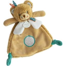 Coffret doudou plat Tiwipi ours (23 cm)