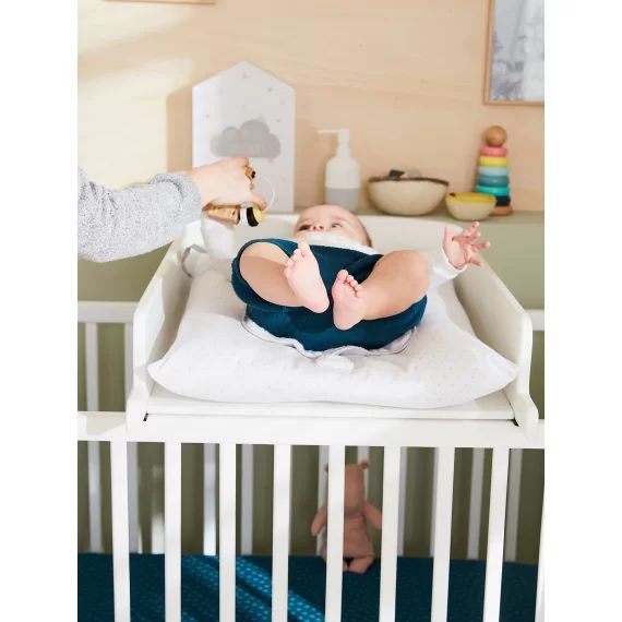 Plan à langer universel 52 cm pour lits bébé April blanc