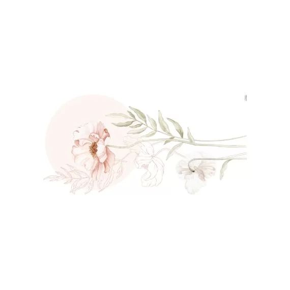 Sticker mural Big Poppy Flower (64 x 130 cm)