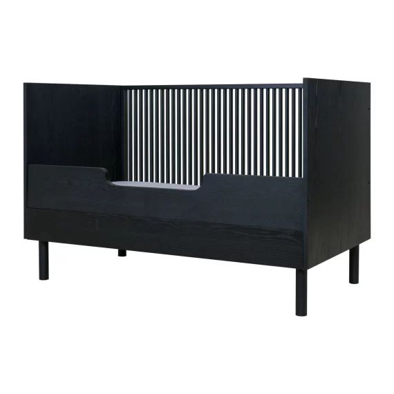 Lit à barreaux bébé 140x70cm Hai No Ki Noir