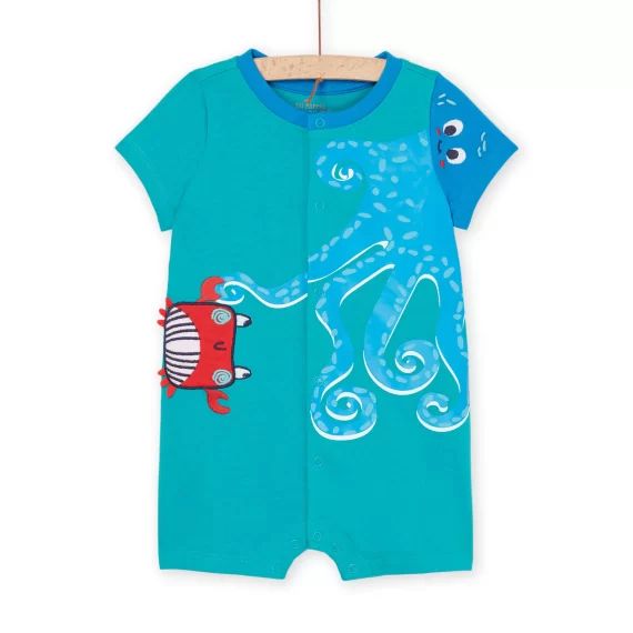 Grenouillère Courte Turquoise