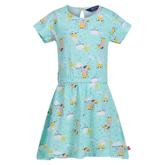 Robe Décontractée Bébé Coton Peppa Pig Bleu Ciel