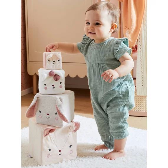 Cubes en tissu GRENIER beige