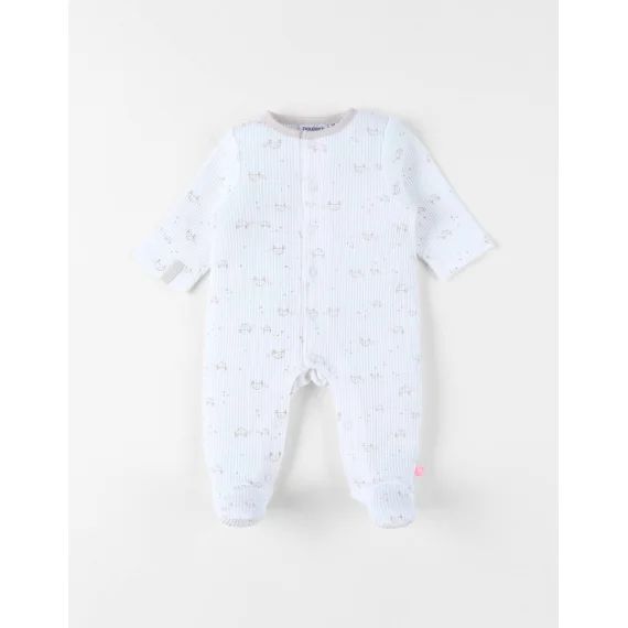 Pyjama Bébé Jersey Fantaisie Blanc