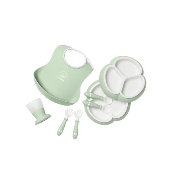 Ensemble repas, 8 pièces – Vert pastel
