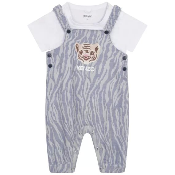 Ensemble salopette et T-shirt Garçon Bleu