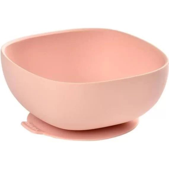 Béaba Repas Bol Ventouse Silicone Rose rose