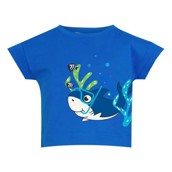 T-shirt Synthétique Bleu