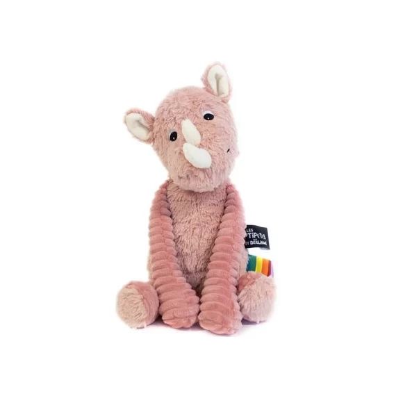 Peluche Les Ptipotos Grobisou le rhinocéros (26 cm)