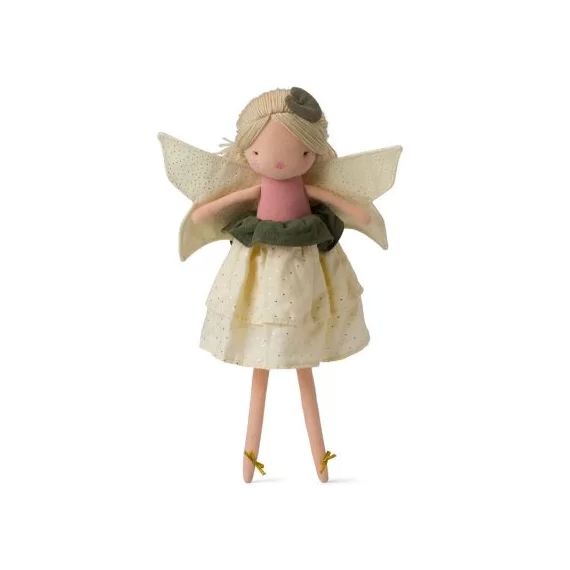 Poupée souple fée Dolores avec robe écrue (35 cm)