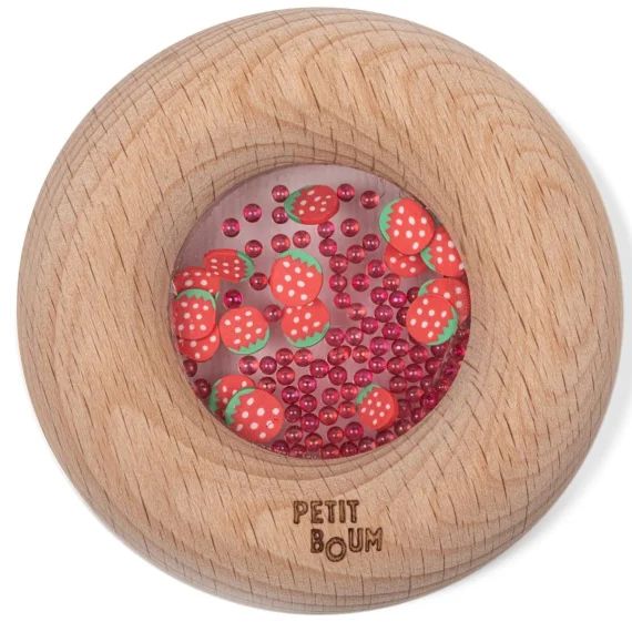Hochet Sensoriel Donut Fruits Rouge