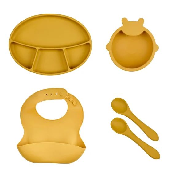 Pack Repas Silicone – Jaune Miel Jaune