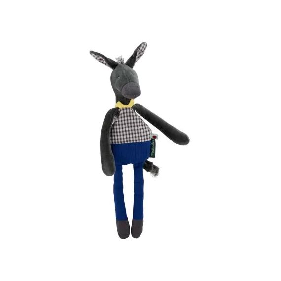 Hochet peluche Anatole l&rsquo;âne Pomme des Bois (35 cm)