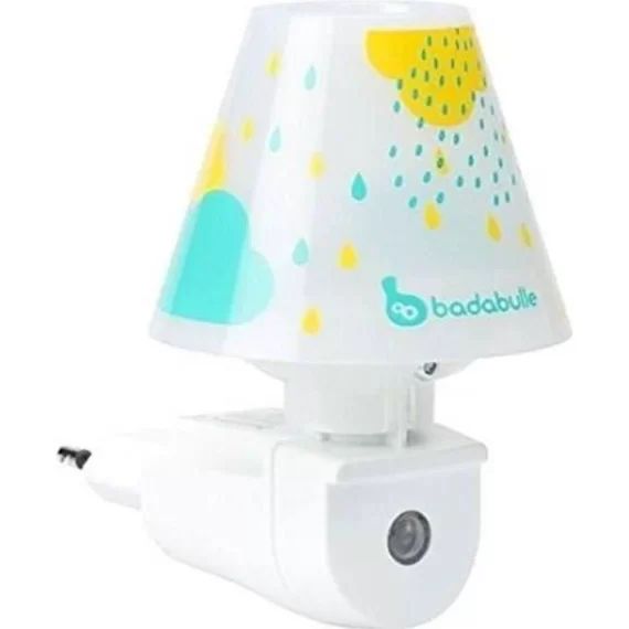 BADABULLE Veilleuse murale bébé, automatique, économie d&rsquo;énergie, gouttes bleues blanc