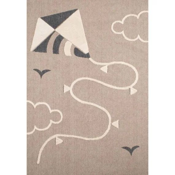 Tapis Chambre Enfant – Cerf Volant – 170 X 120 Cm – Nazar Rugs Marron