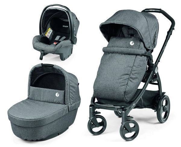 Poussette Peg Perego Futura + Nacelle + Coque Auto Primo Viaggio SL – Quarz