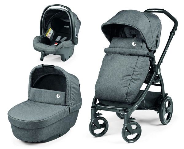 Poussette Peg Perego Futura + Nacelle + Coque Auto Primo Viaggio SL – Quarz