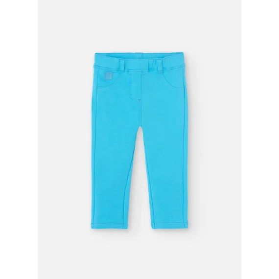 Pantalon En Molleton Basic Bleu