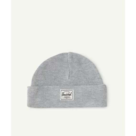 Bonnet bébé elmer beanie en maille gris clair