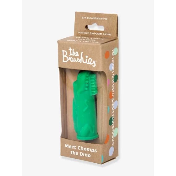 Brosse à dents 1er âge THE BRUSHIES (Les Brossettes) en silicone vert