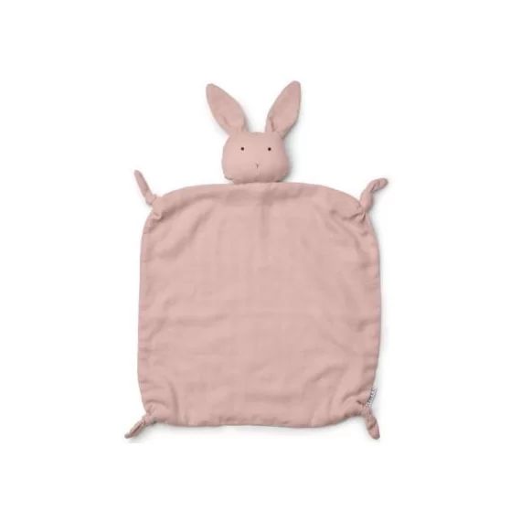 Doudou plat Agnete Rabbit rose