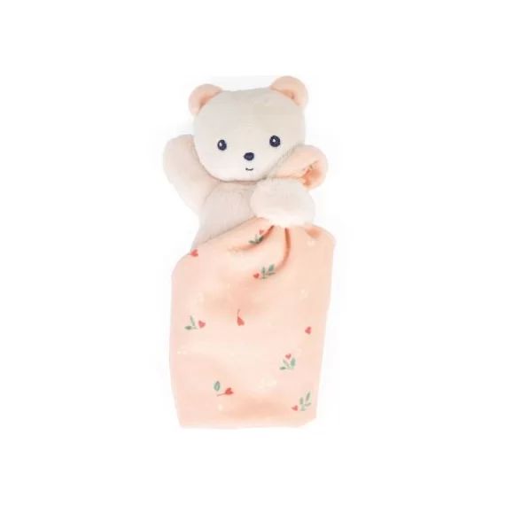 Doudou plat ours Feuilles d&rsquo;amour