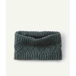 Snood bébé garçon en tricot kaki en fibres recyclées –  – Soldes