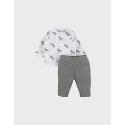 Ensemble Sweatshirt Et Jogging Zèbre En Sweatoloudoux® Vert