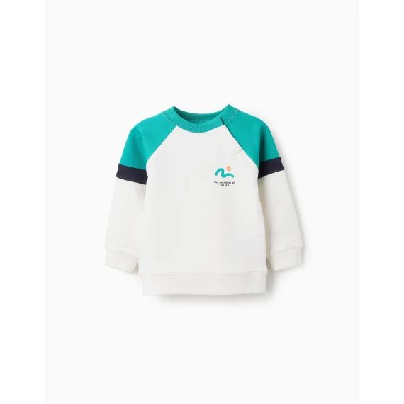 Sweat Avec Colorblock Vert