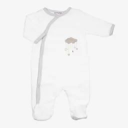 Pyjama bébé – TROIS KILOS SEPT blanc