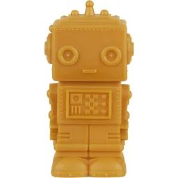 Petite veilleuse Robot jaune doré (13 cm)