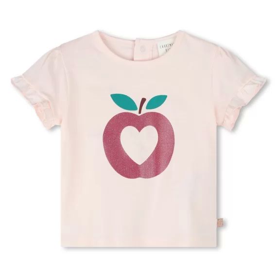 T-shirt à manches courtes Fille Rose