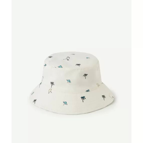 Bob bébé garçon réversible en coton et imprimé –  – Soldes