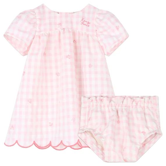 Ensemble imprimé vichy Fille
