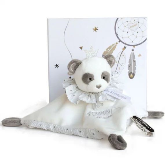 Coffret doudou plat Panda Attrape-rêves