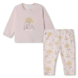 Pyjama 2 pièces à imprimé Fille Rose