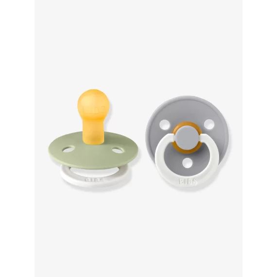 Lot de 2 sucettes-tétines BIBS Colour, taille 1 de 0 à 6 mois night sage&cloud glow